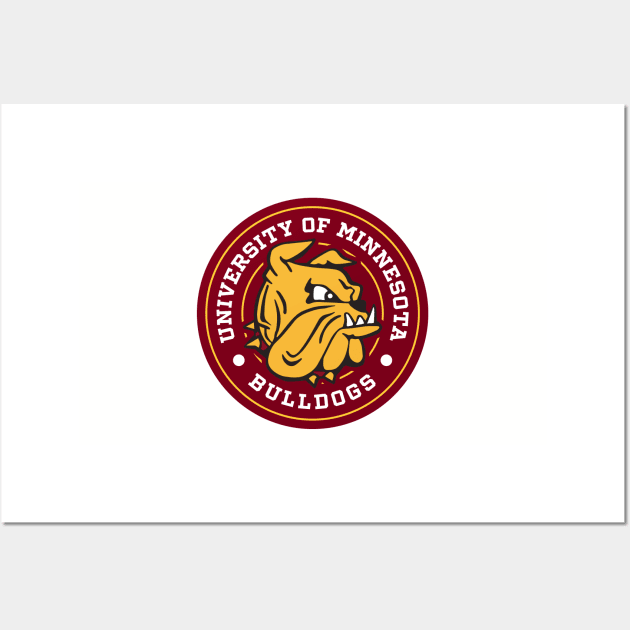 Bulldogs - Circle Design Wall Art by Josh Wuflestad